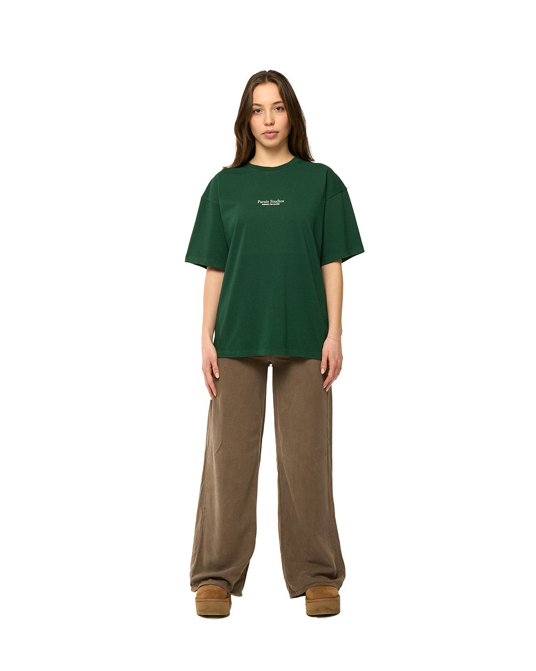 Parais Studios Milan Tee - FOREST GREEN